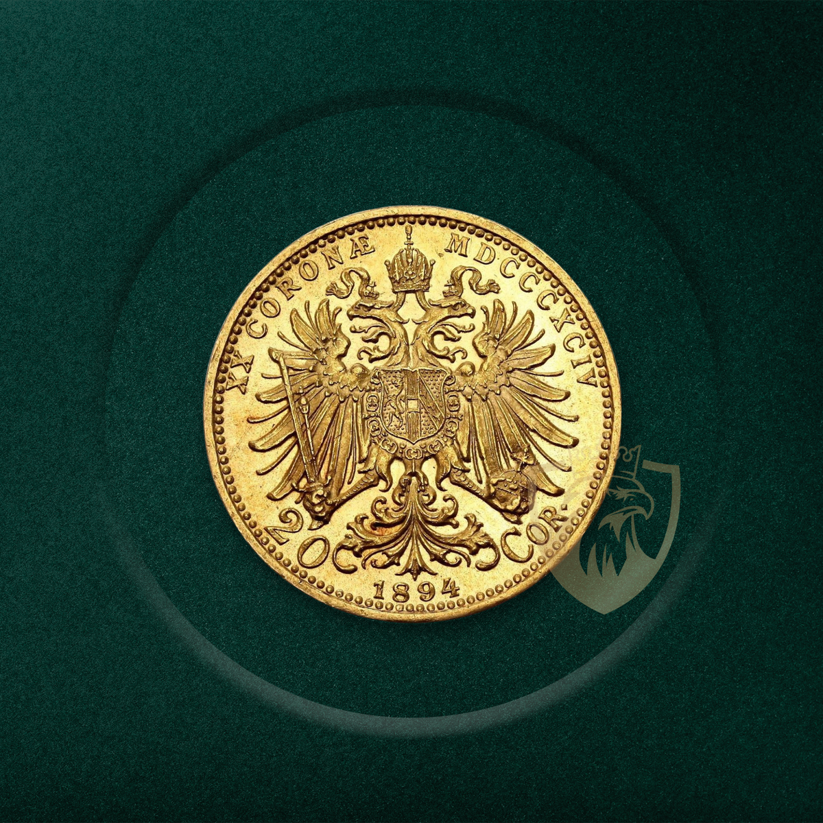 6.77 гр. – Златна Монета 20 Австрийски Корони (1894) Франц-Йосиф I – Оригинална емисия