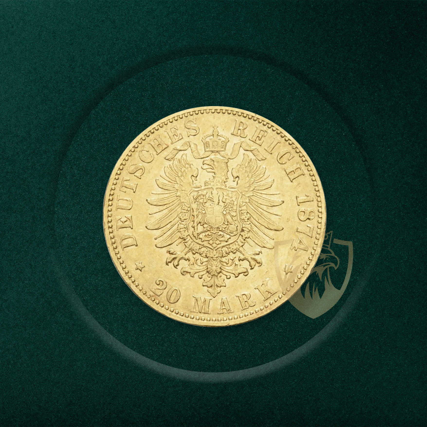 20 Златни Марки „Лудвиг III Велик Херцог на Хесен“ (Ludwig III of Hesse) – Германска Империя (1872 - 1874)