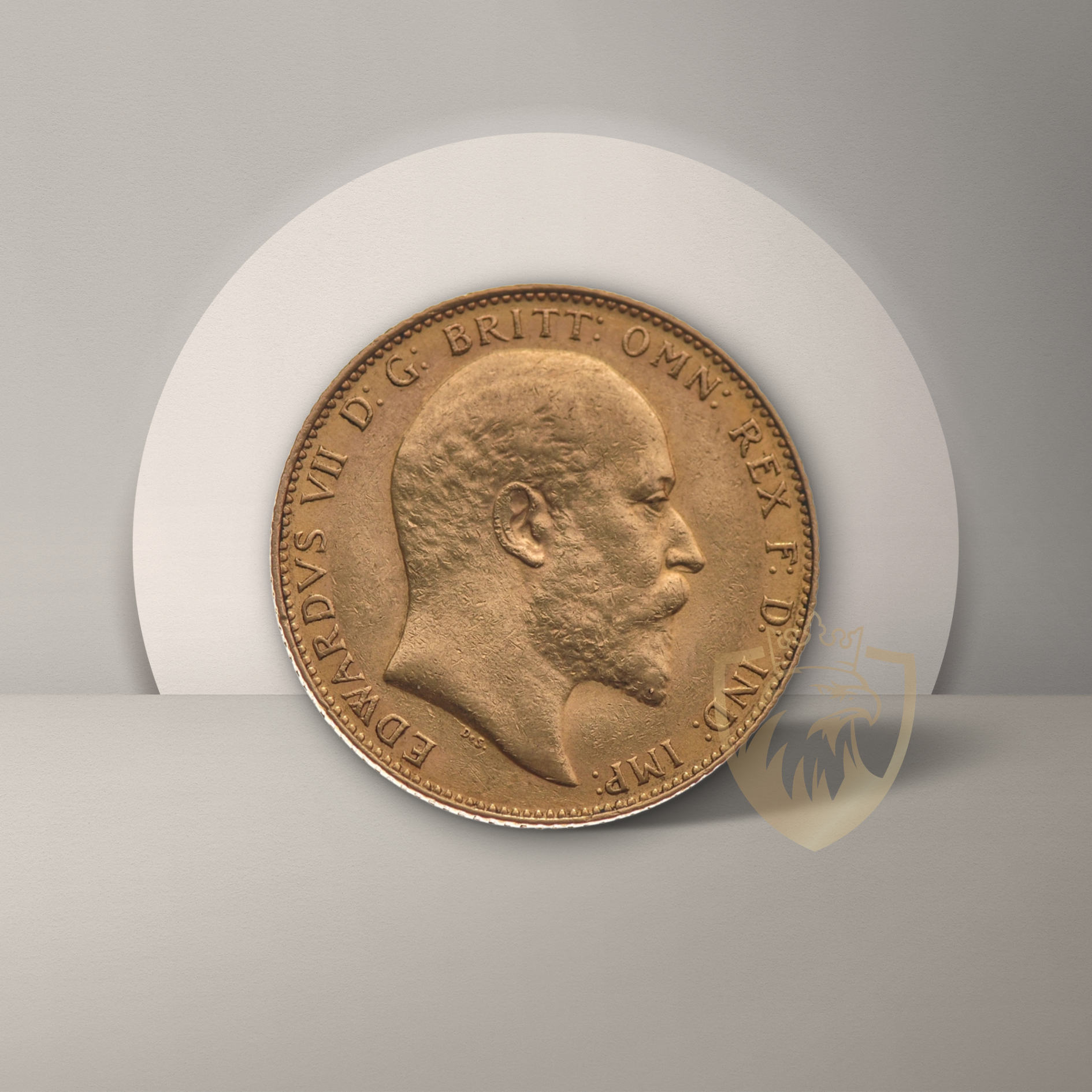 3.99 гр. – 1/2 Златен Суверен – Крал Едуард VII (1902–1910)