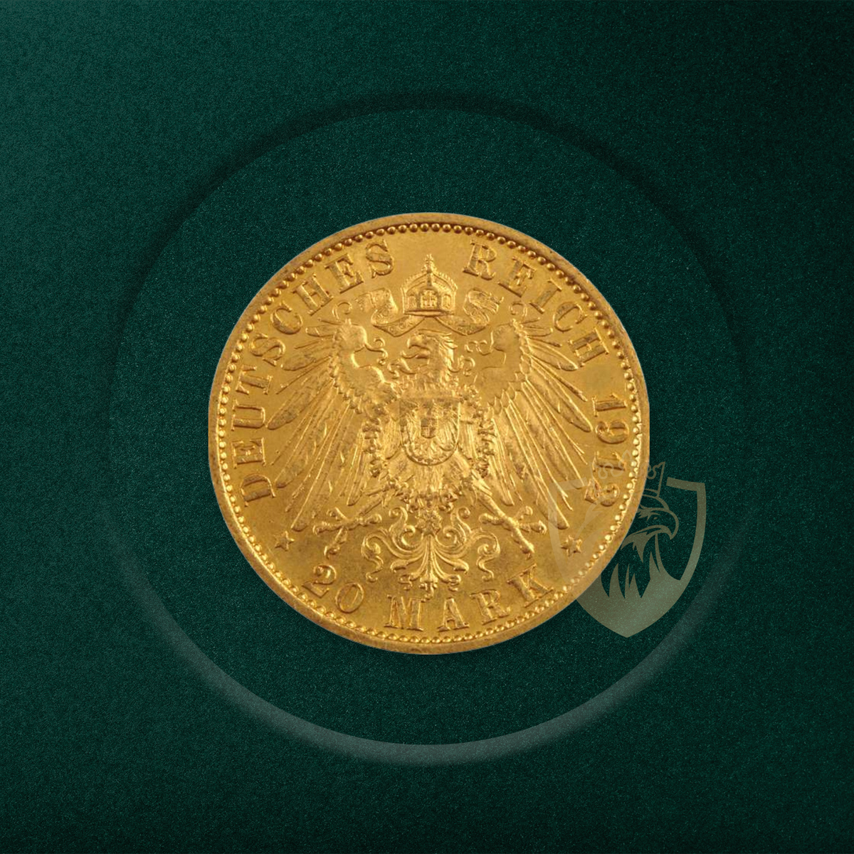 20 Златни Марки „Вилхелм II Пруски“ (Wilhelm II of Prussia) – Германска Империя (1888)