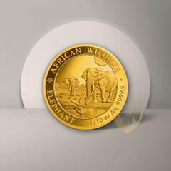 3.11 гр. (1/10 oz) – Златна Монета Сомалийски слон (Somalia Elephant) 2026