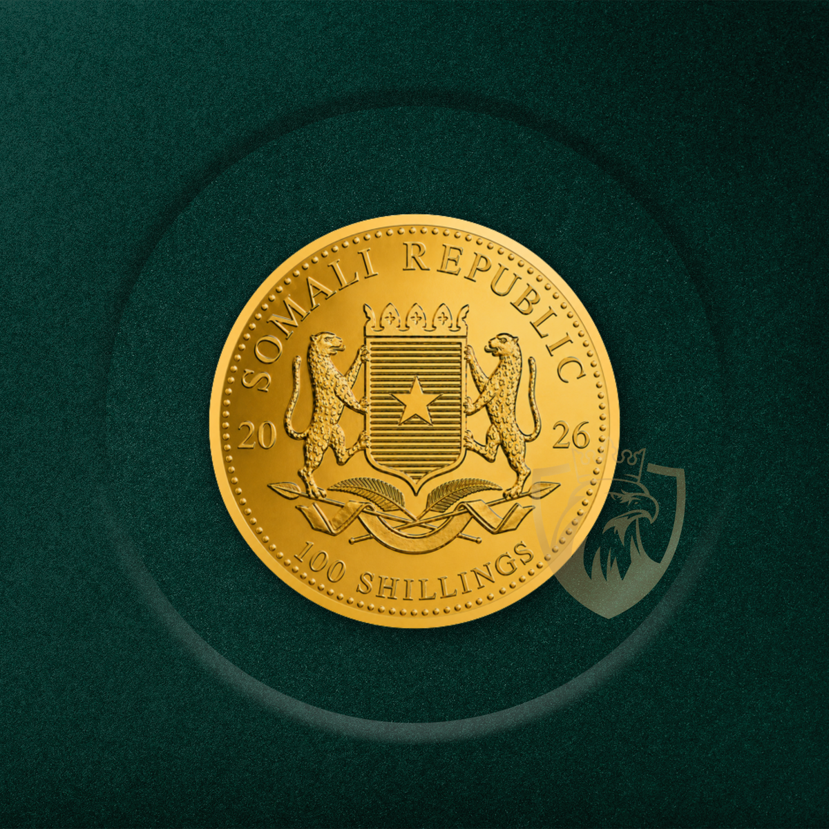 3.11 гр. (1/10 oz) – Златна Монета Сомалийски слон (Somalia Elephant) 2026