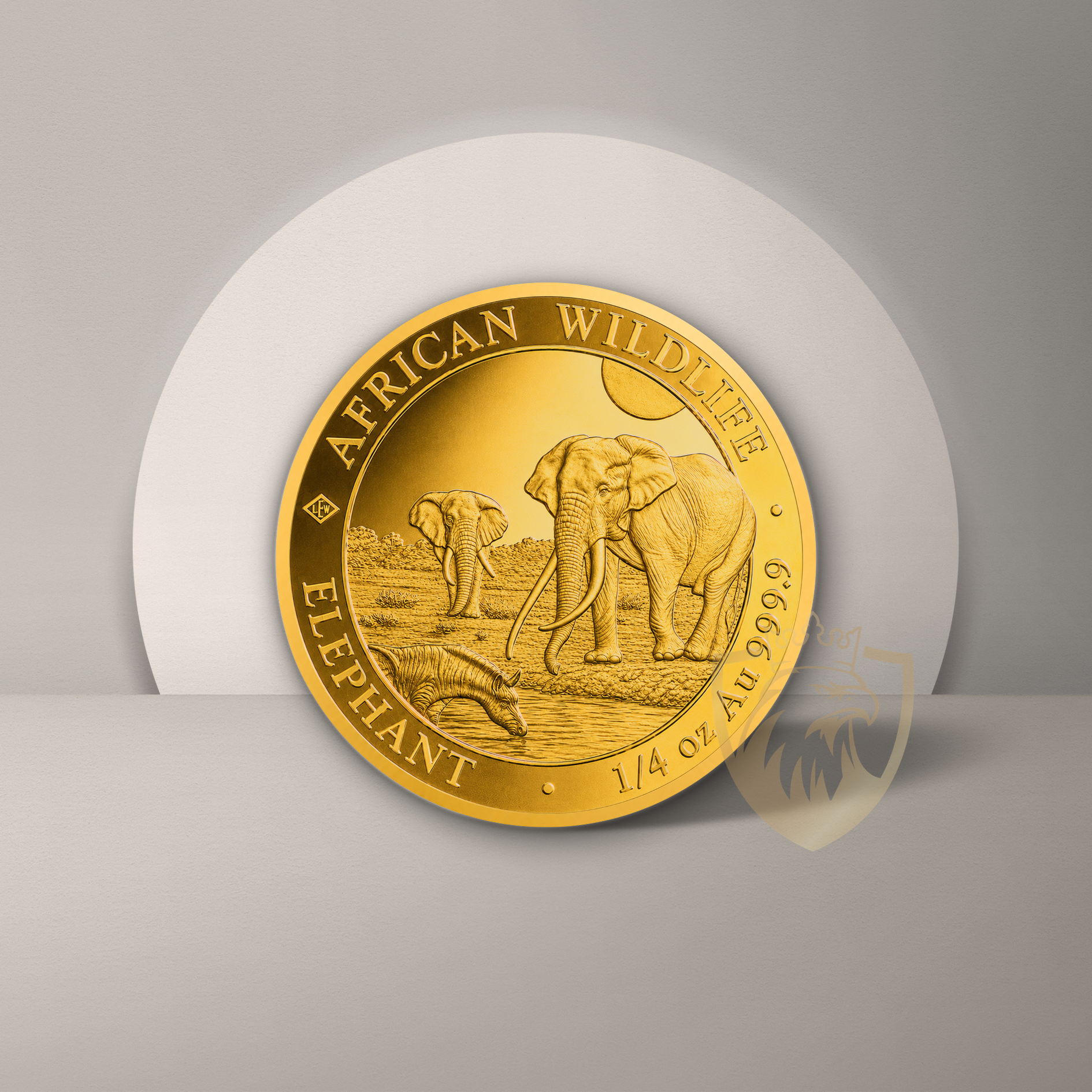 7.78 гр. (1/4 oz) – Златна Монета Сомалийски слон (Somalia Elephant) 2026