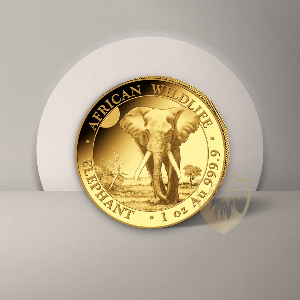 31.1 g (1 oz) – Златна Монета Сомалийски слон (Somalia Elephant) 2025