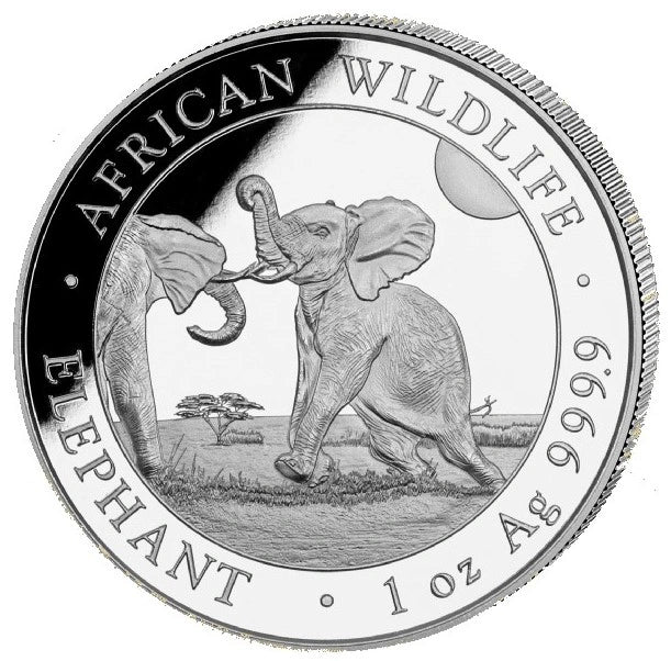 31.10 гр. – Сребърна Монета Сомалийски Слон (Somalia Elephant) 2024
