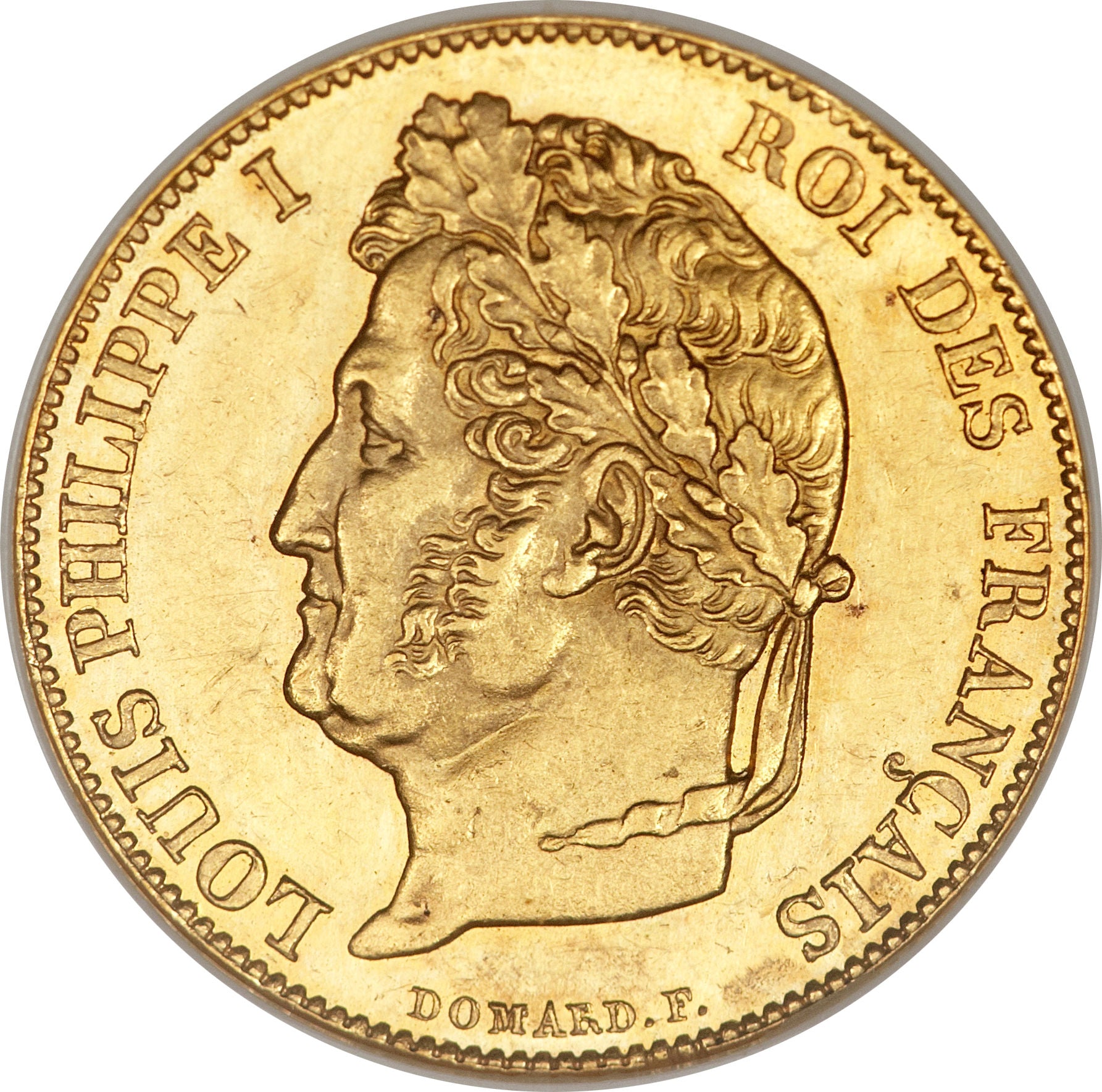 6.45 гр. – Златна Монета 20 Френски Франка – Луи-Филип I (1830–1848)
