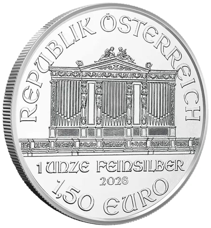 31.1 гр. – Сребърна Монета Виенска Филхармония (Vienna Philharmonic) 2026