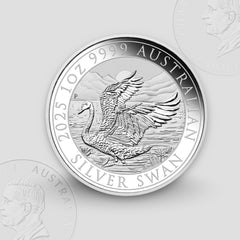 1 oz Сребърна Монета Австралийски Лебед 2025 (The Swan) – Perth Mint