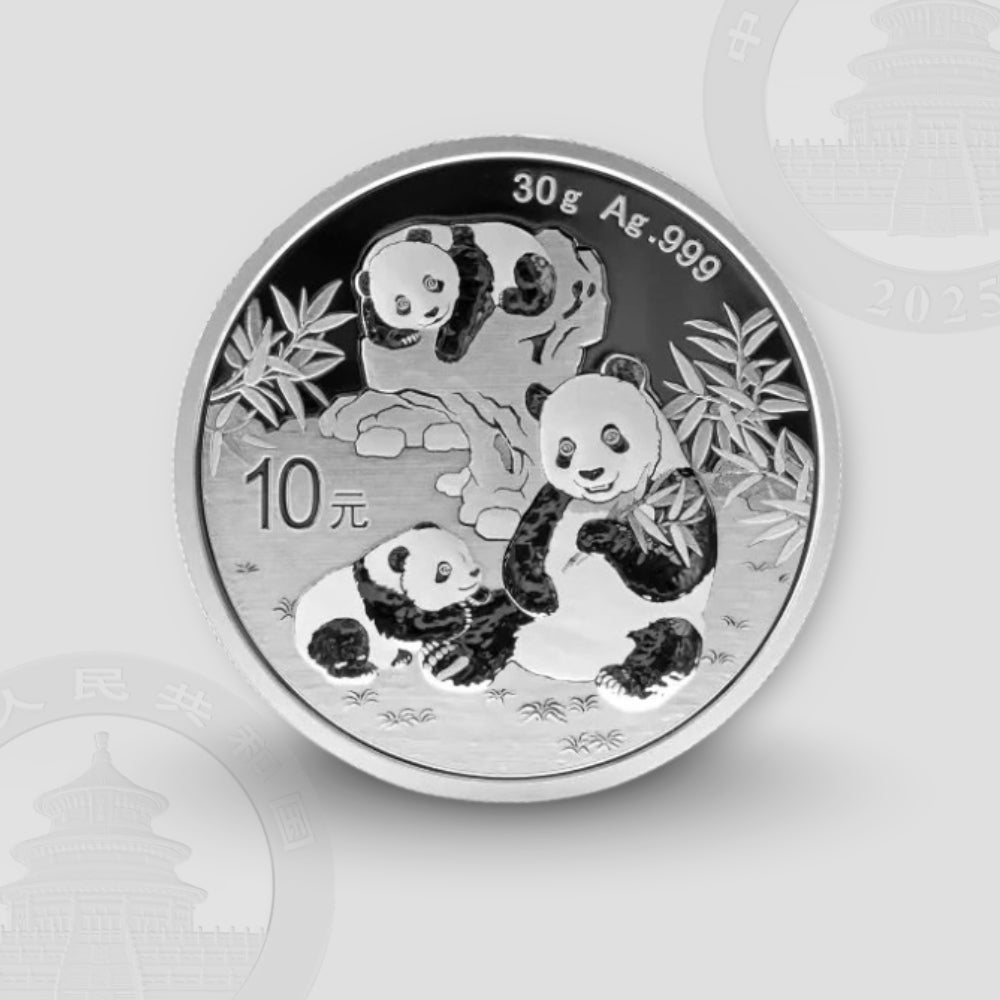 30 гр. – Сребърна Монета Китайска Панда (China Panda) 2025