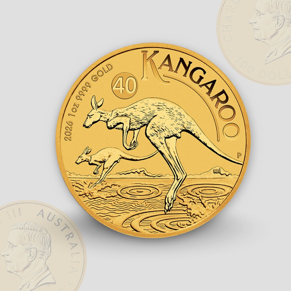 31.1 гр. (1 oz) – Златна Монета Австралийско кенгуру (Australian Kangaroo / Nugget) 2026