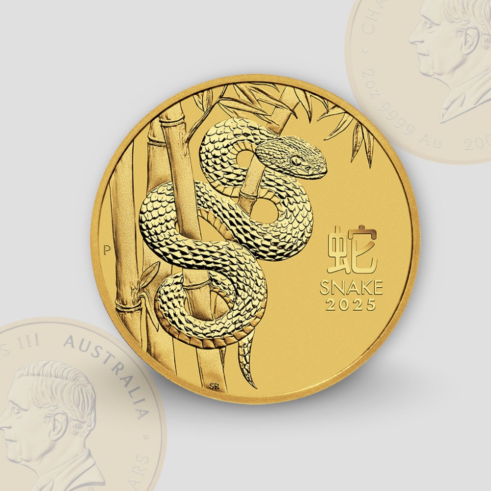 62.206 гр. (2 oz) – Златна Монета Австралийски Лунар III – Година на Змията 2025