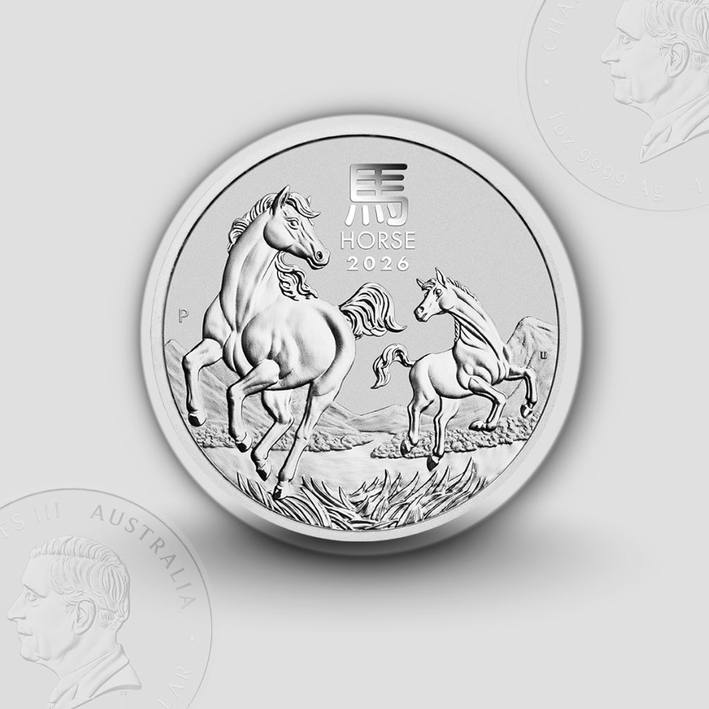 15.55 гр. – Сребърна Монета Австралийски Лунар III – Година на Коня 2026