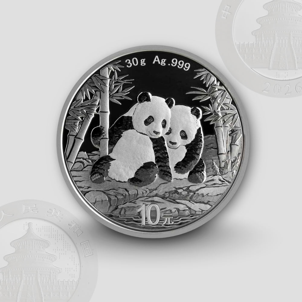 30 гр. – Сребърна Монета Китайска Панда (China Panda) 2026