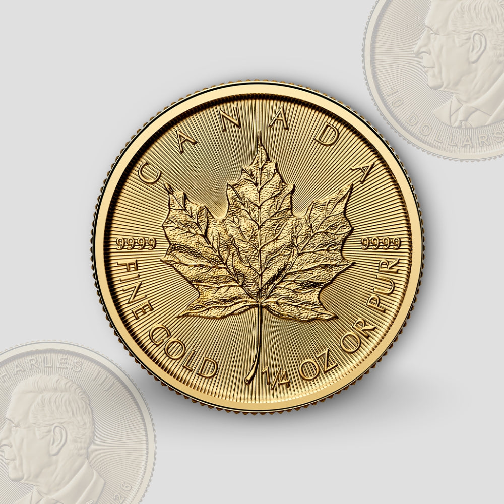 7.78 гр. (1/4 oz) – Златна Монета Канадски Кленов Лист