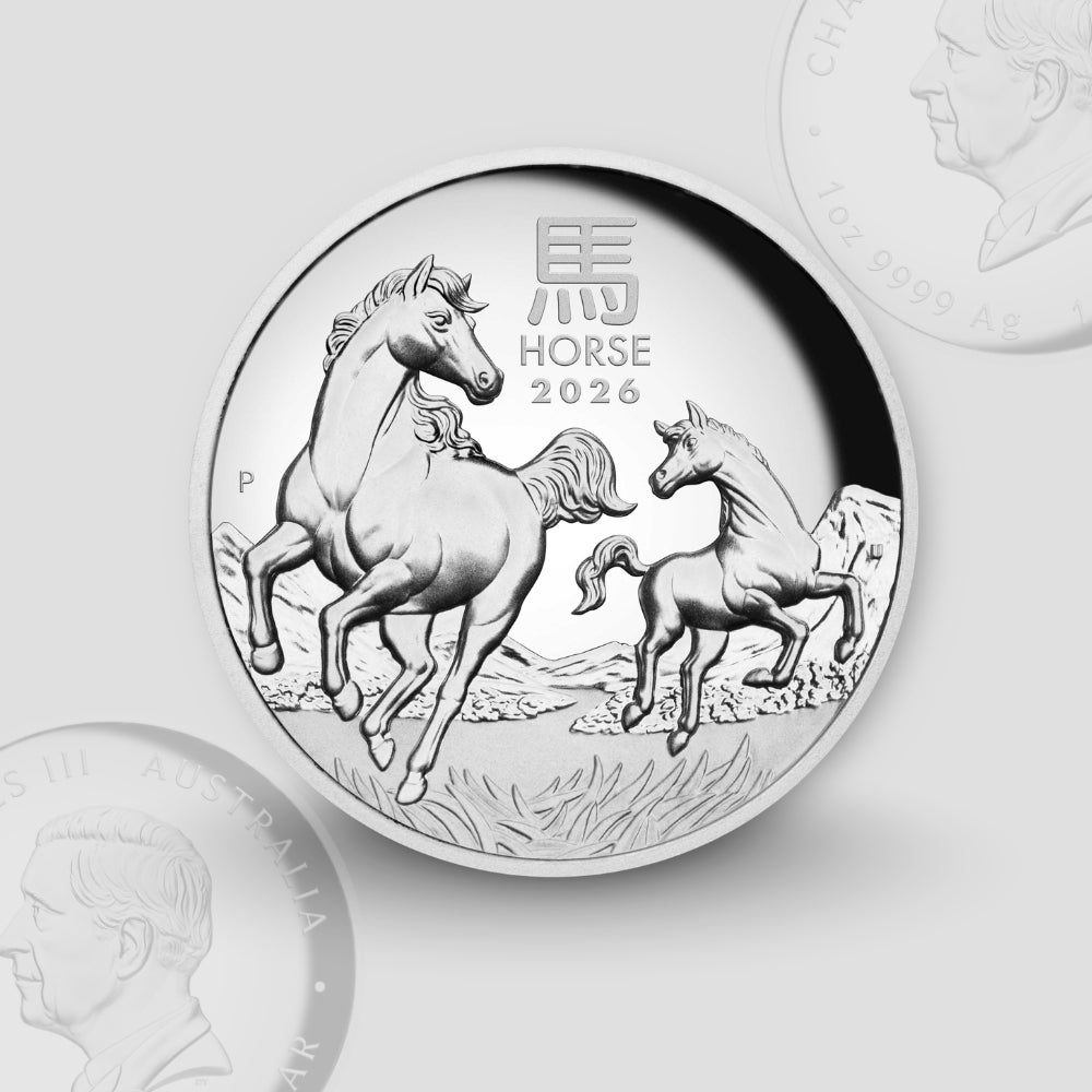 31.10 гр. – Сребърна Монета Австралийски Лунар III – Година на Коня 2026 (Proof)
