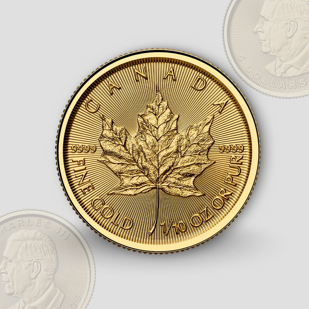 3.11 гр. (1/10 oz) – Златна Монета Канадски Кленов Лист