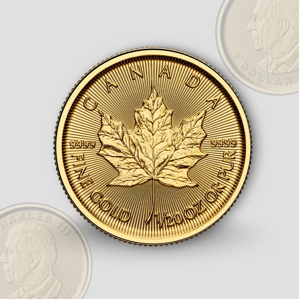 1.555 гр. (1/20 oz) – Златна Монета Канадски Кленов Лист