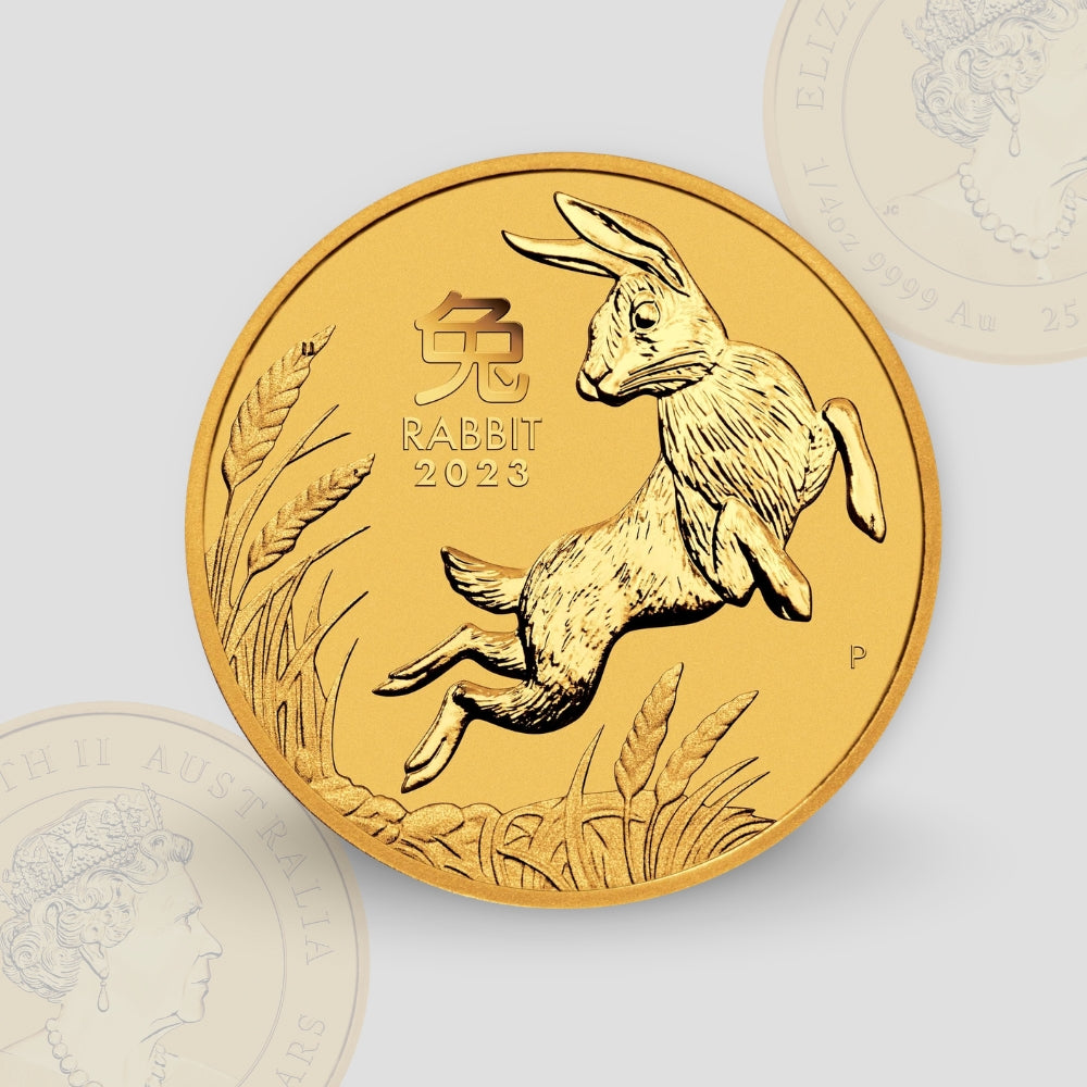 31.103 гр. (1 oz) – Златна Монета Австралийски Лунар III – Година на Заека 2023