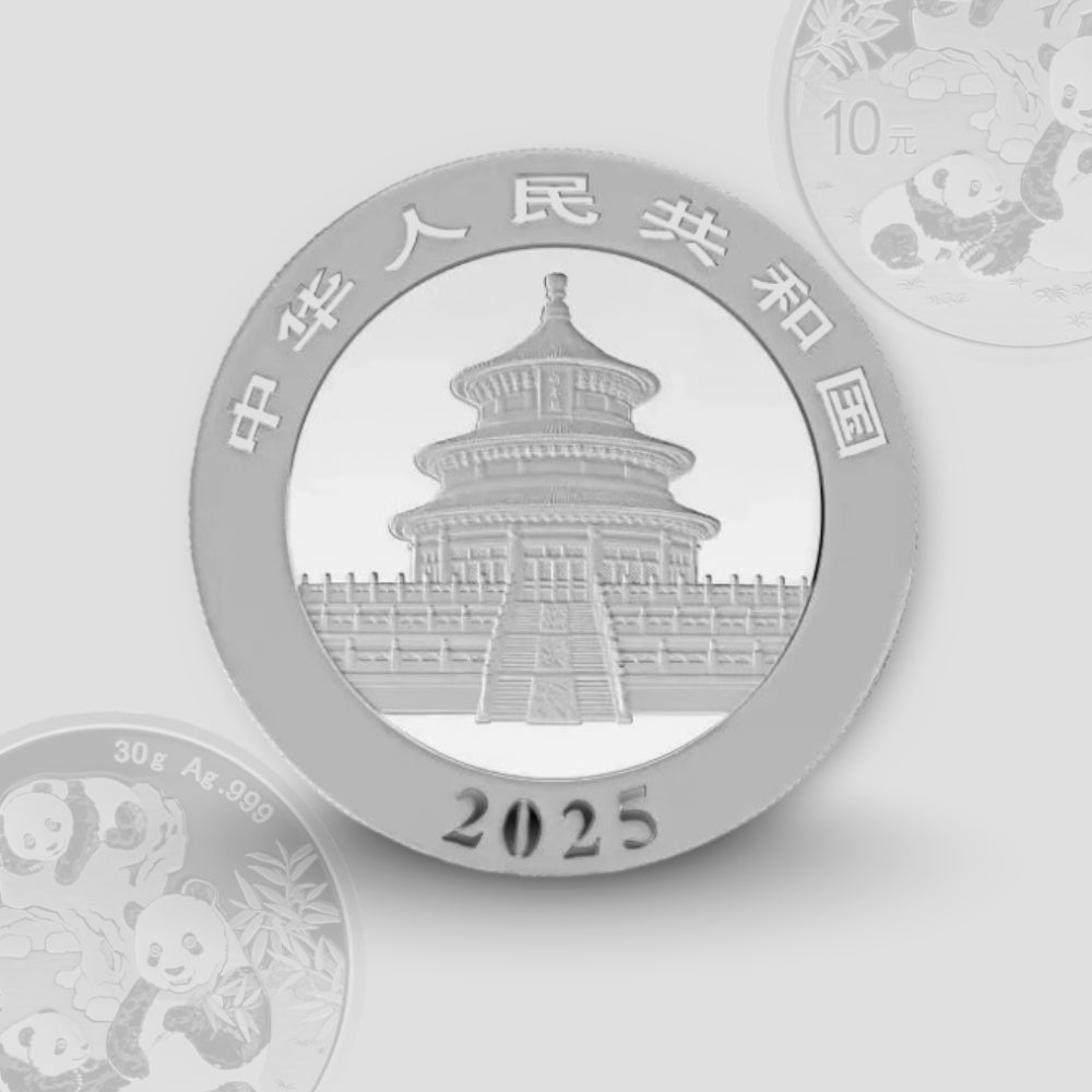 30 гр. – Сребърна Монета Китайска Панда (China Panda) 2025