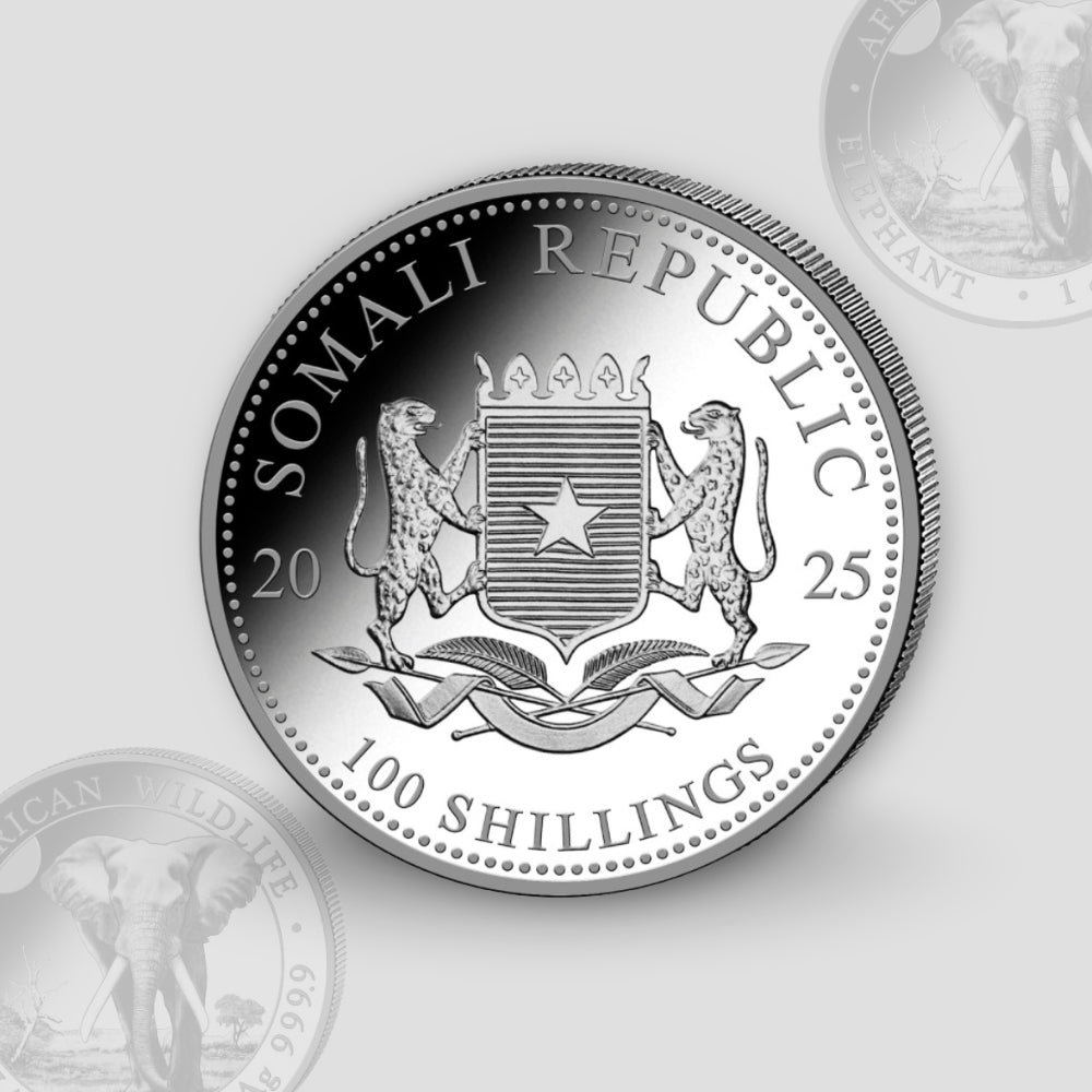 1 oz – Сребърна Монета Сомалийски Слон 2025