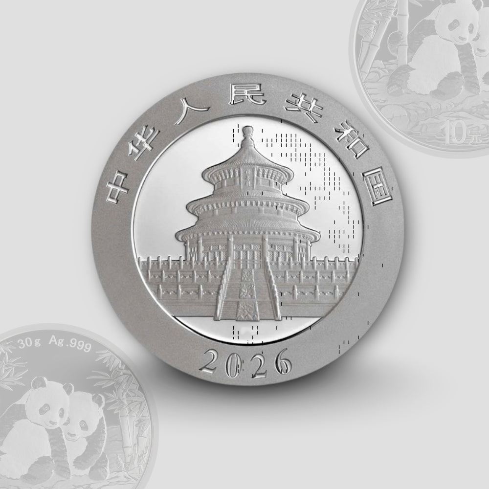 30 гр. – Сребърна Монета Китайска Панда (China Panda) 2026
