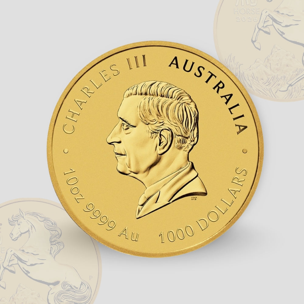 311.03 гр. (10 oz) – Златна Монета Австралийски Лунар III – Година на Коня 2026