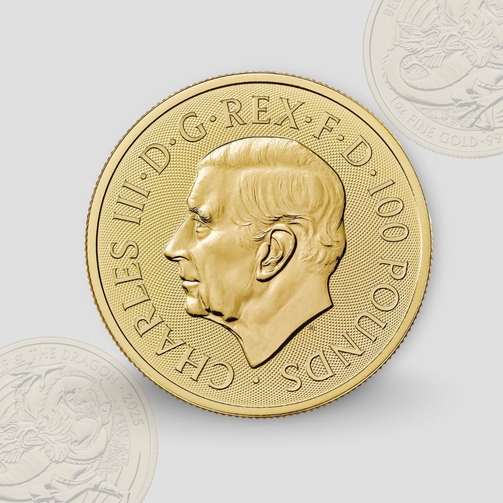 31.1 гр. (1 oz) - Златна монета Митове и легенди: Беоулф и Драконът 2025
