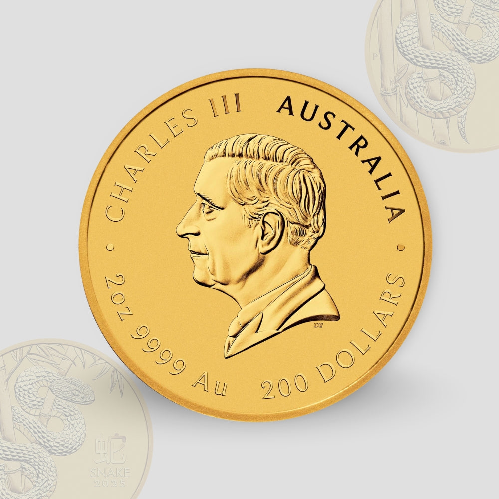 62.206 гр. (2 oz) – Златна Монета Австралийски Лунар III – Година на Змията 2025