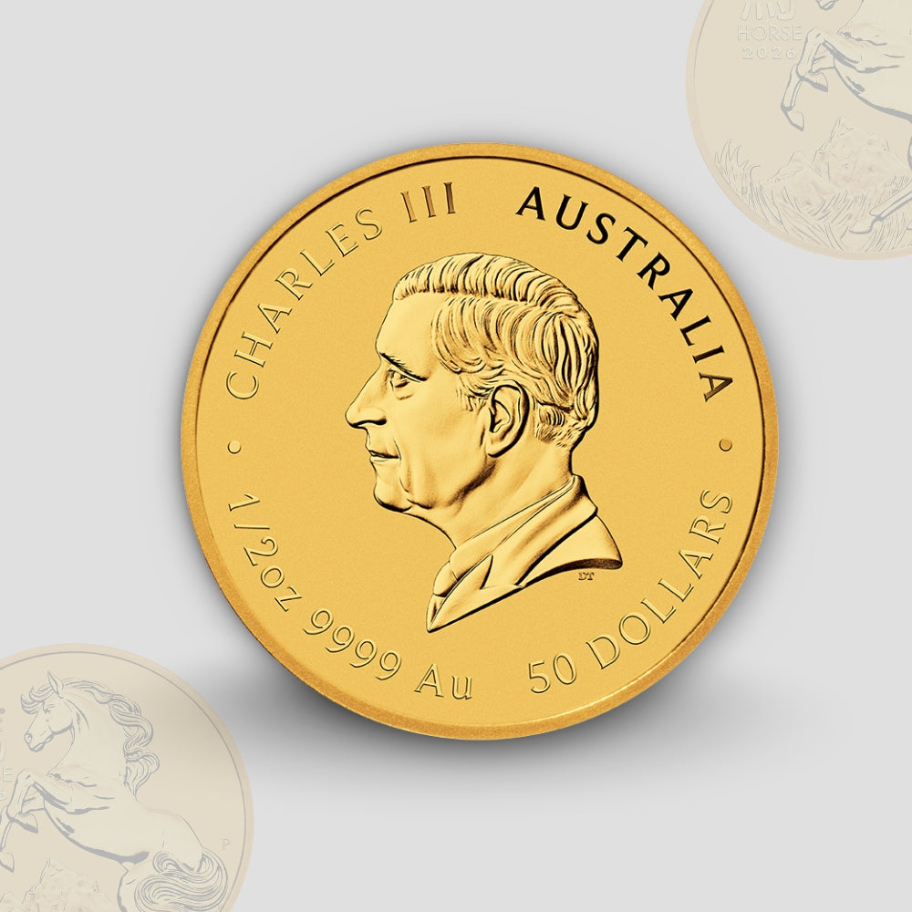 3.11 гр. (1/10 oz) – Златна Монета Австралийски Лунар III (Lunar III) – Година на Коня 2026
