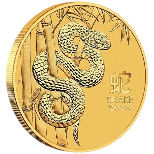 15.55 гр. (1/2 oz) – Златна Монета Австралийски Лунар III – Година на Змията 2025