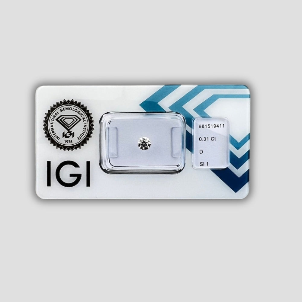 Комплект 2 бр. Естествени Диаманта (Matched Pair) – 0.62 ct Общо (Цвят D, Triple Ex) – IGI Сертифицирани