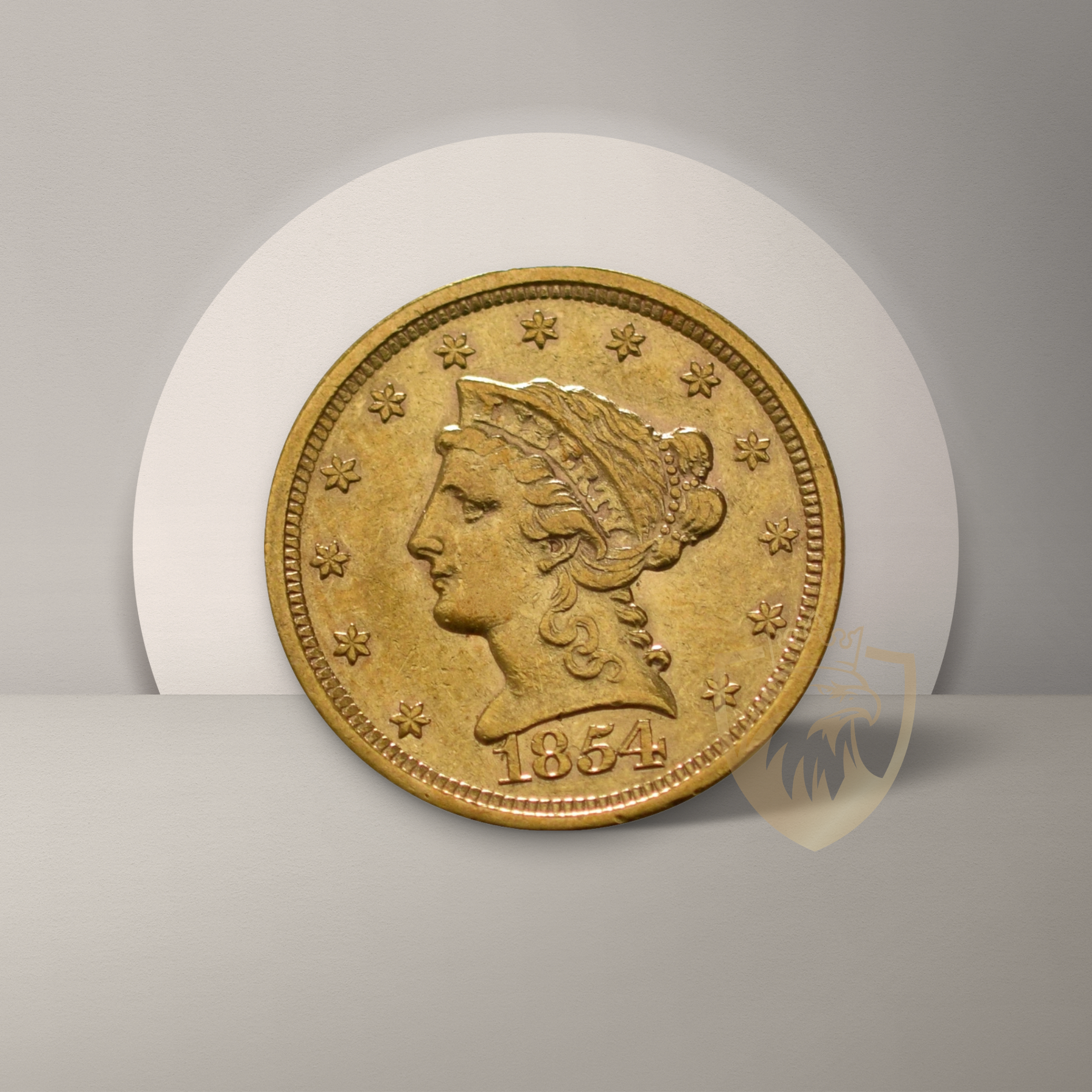 4.18 гр. – $2.50 Златен Американски „четвърт Орел“ – Liberty Head (1840–1907)