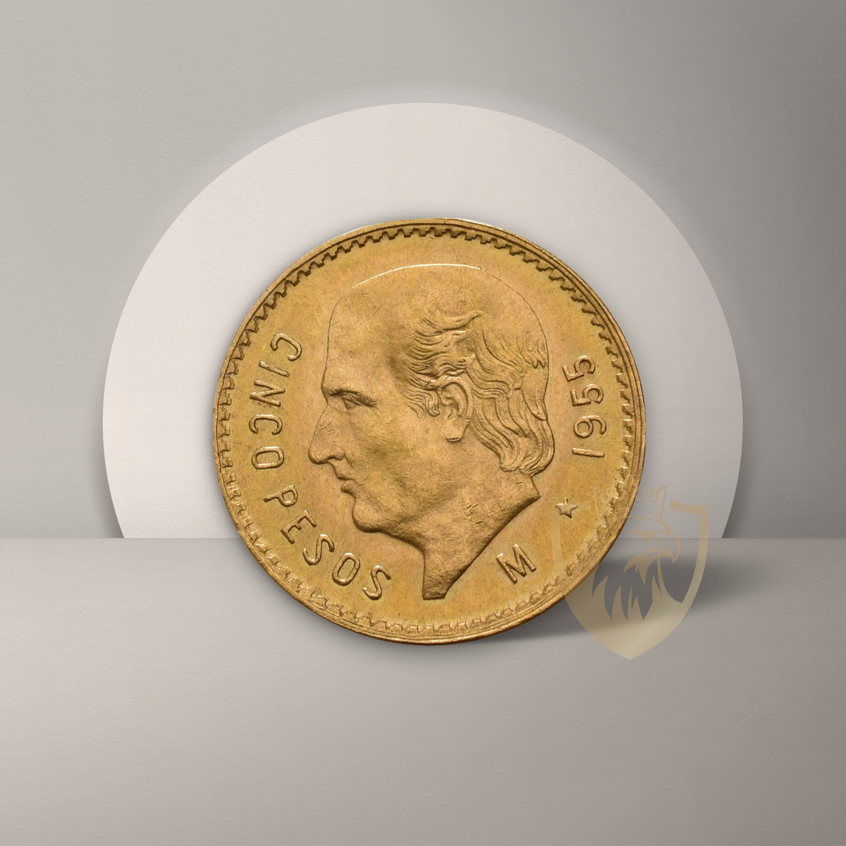 4.17 гр. – 5 златни мексикански Песо (Cinco Pesos) – Идалго