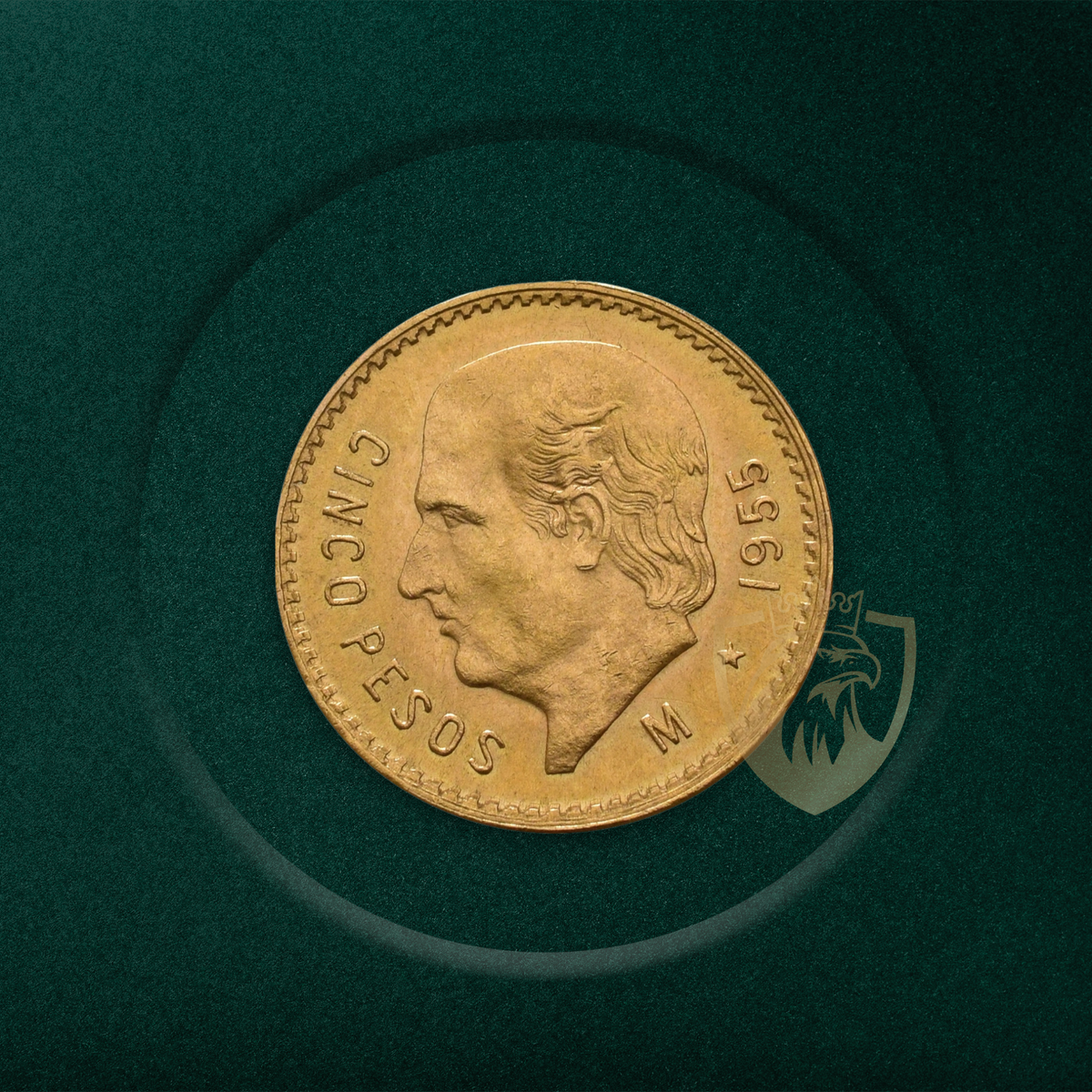 4.17 гр. – 5 златни мексикански Песо (Cinco Pesos) – Идалго
