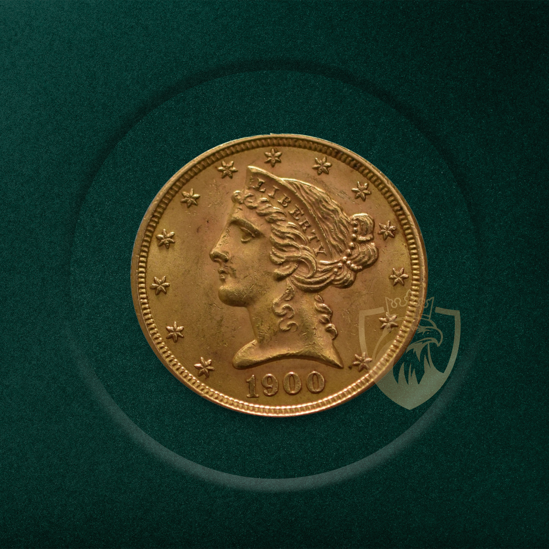 8.36 гр. – $5 Златен Американски „Half Eagle“ – Liberty Head (1839–1908)