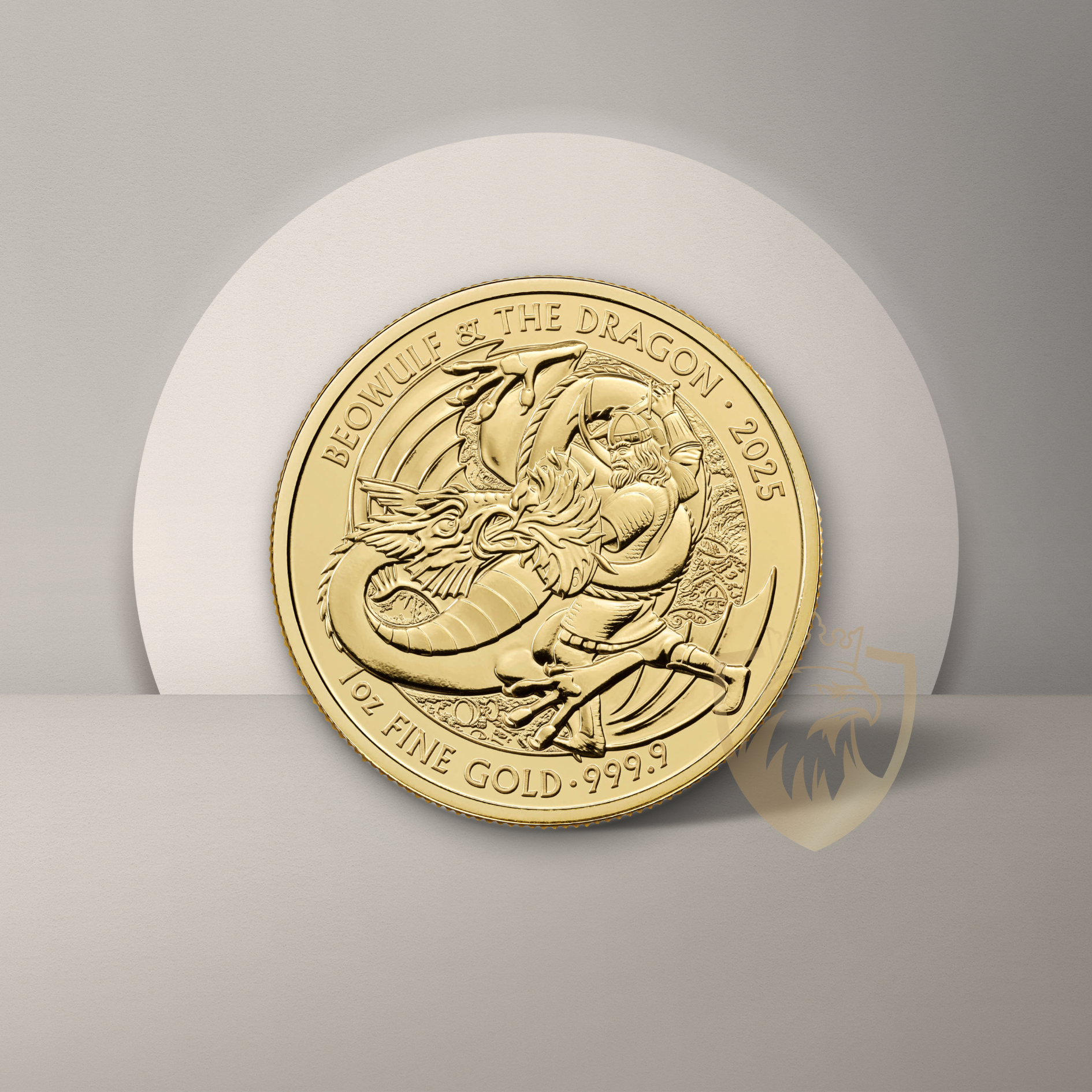 31.1 гр. (1 oz) - Златна монета Митове и легенди: Беоулф и Драконът 2025