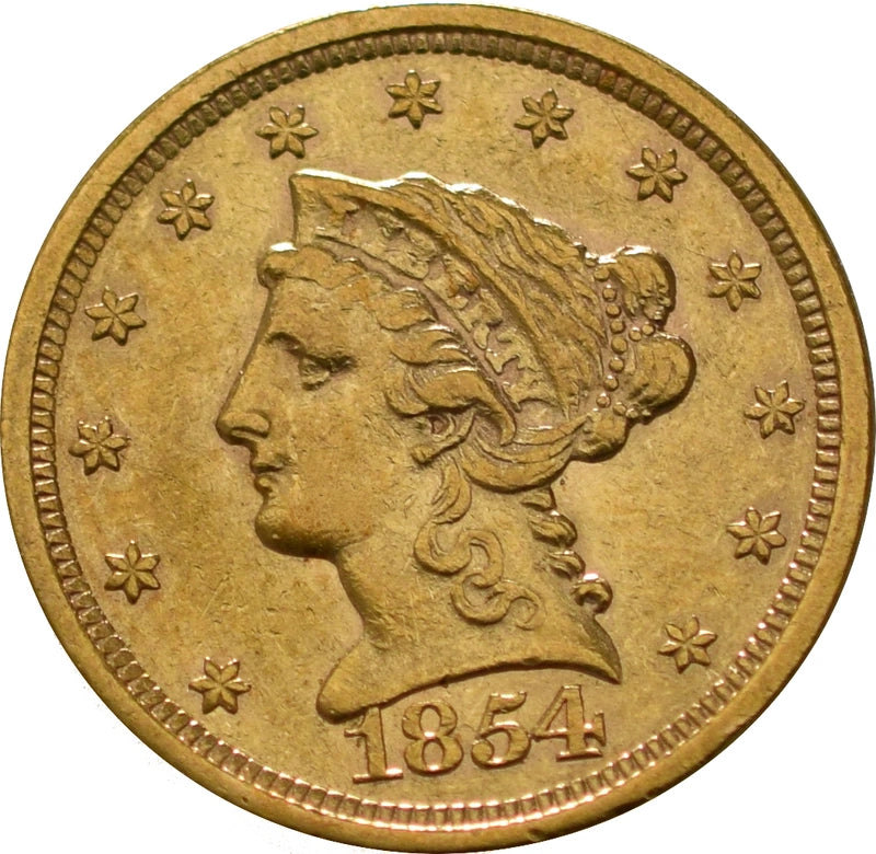 4.18 гр. – $2.50 Златен Американски „четвърт Орел“ – Liberty Head (1840–1907)