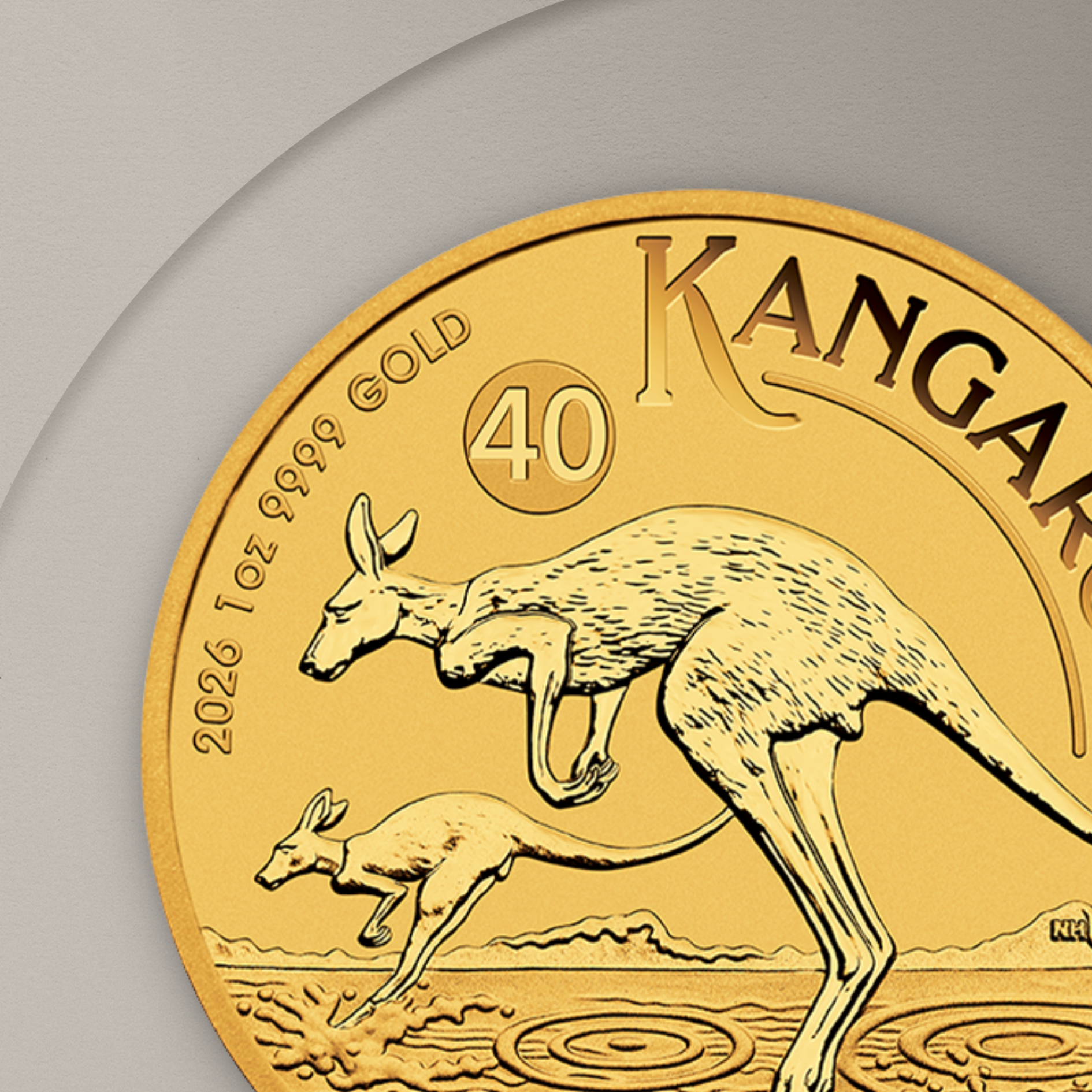 31.1 гр. (1 oz) – Златна Монета Австралийско кенгуру (Australian Kangaroo / Nugget) 2026