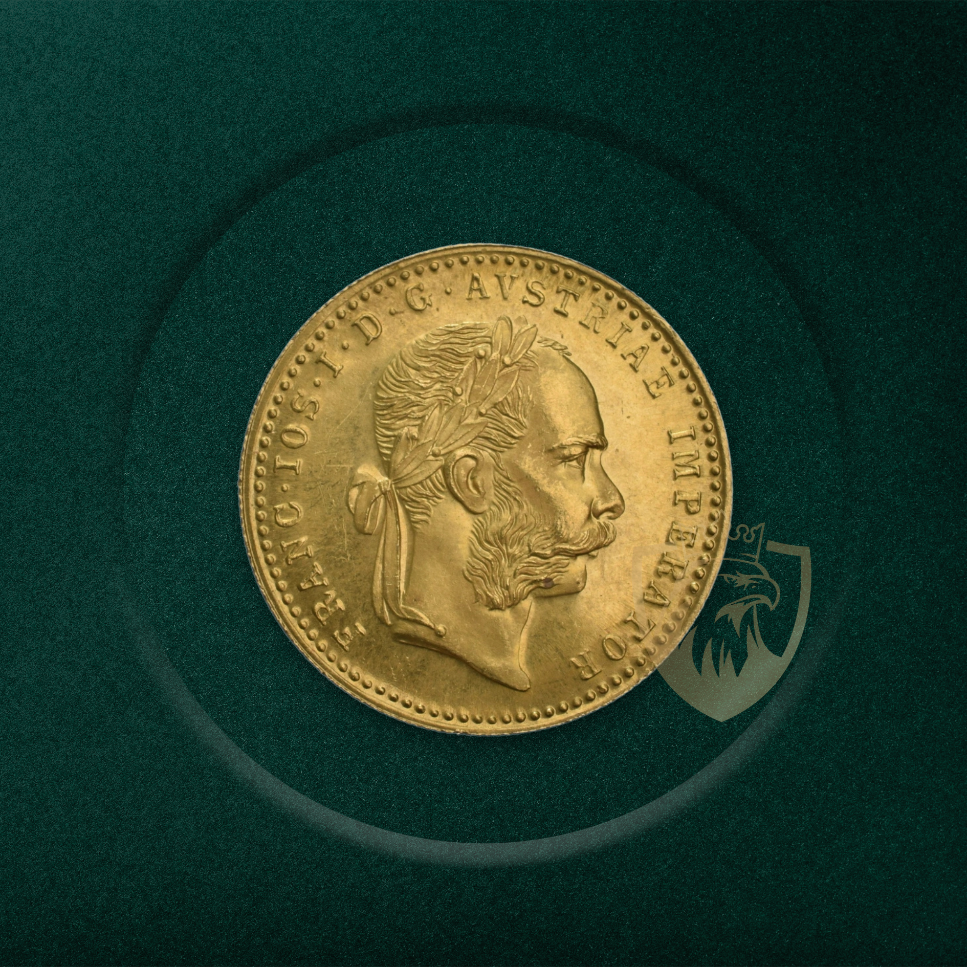 3.49 гр. – Златна Монета 1 Австрийски Дукат „Франц Йосиф I“ 1915 (Ристрайк)