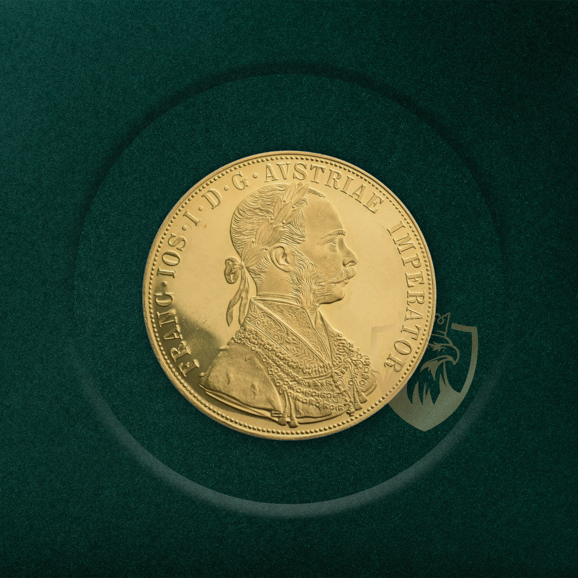 13.96 гр. – Златна Монета 4 Австрийски Дуката 1915 (Ристрайк)