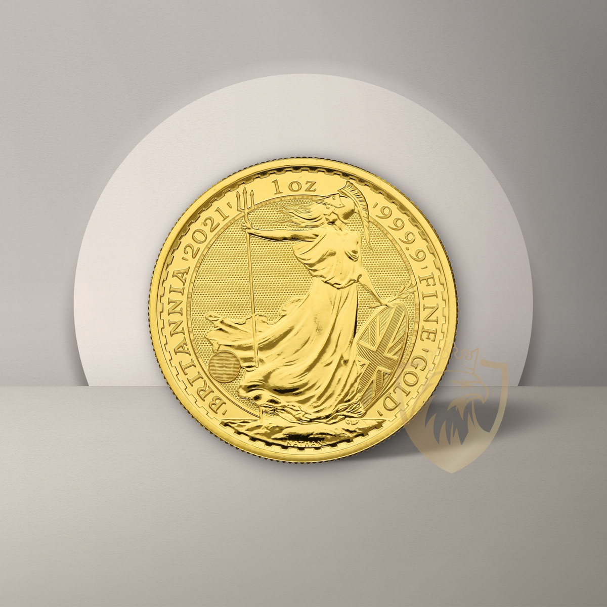 31.1 гр. Златна Монета „Британска Британия“ (Britannia) – Royal Mint (2021)