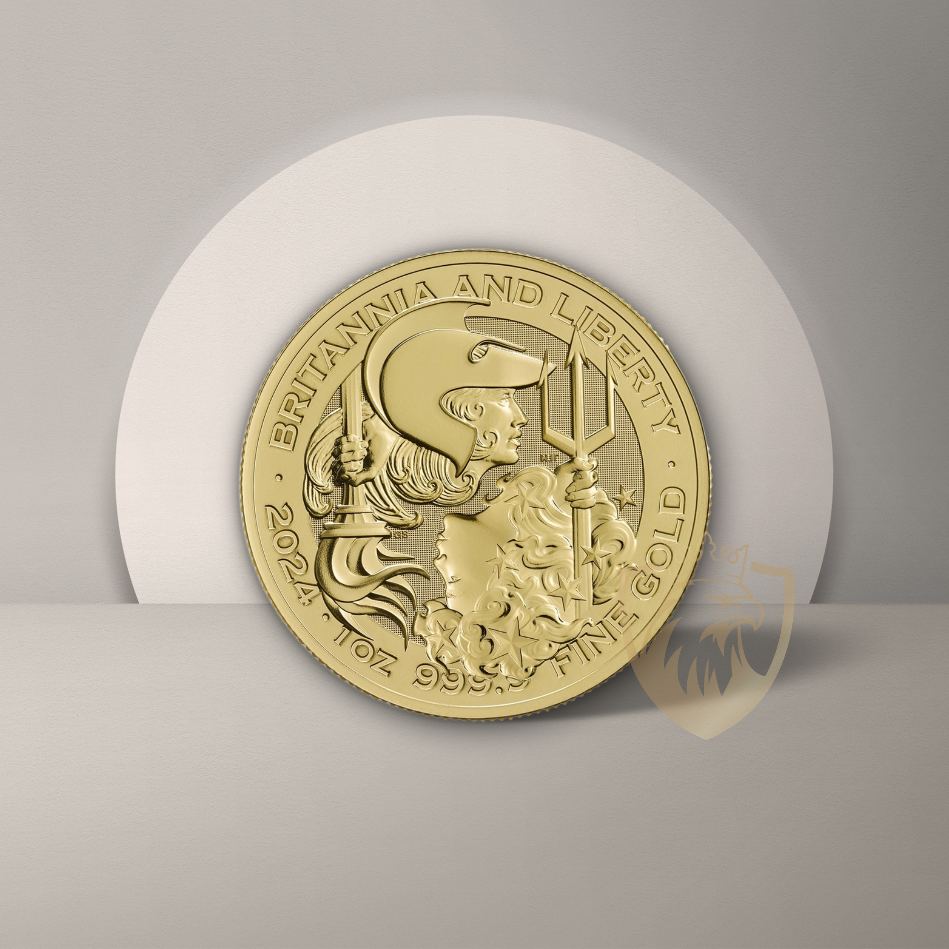 31.1 гр. 1 oz Златна Монета „Британия и Свобода“ (Britannia and Liberty) – Royal Mint (2024)