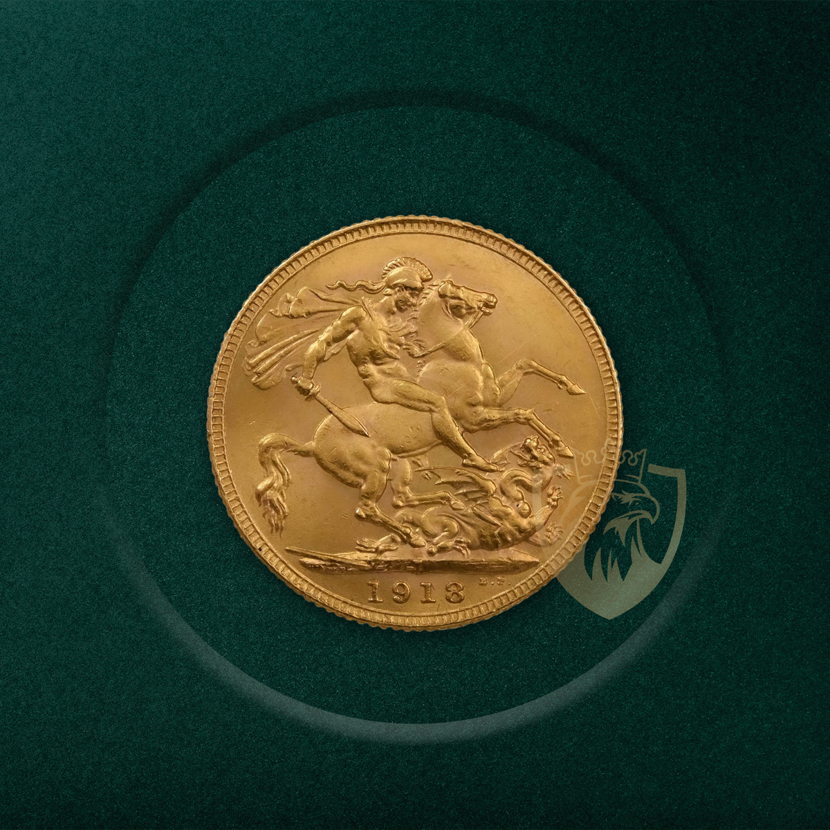 7.98 гр. – 1 Златен Суверен – Крал Джордж V - Индия (1918)