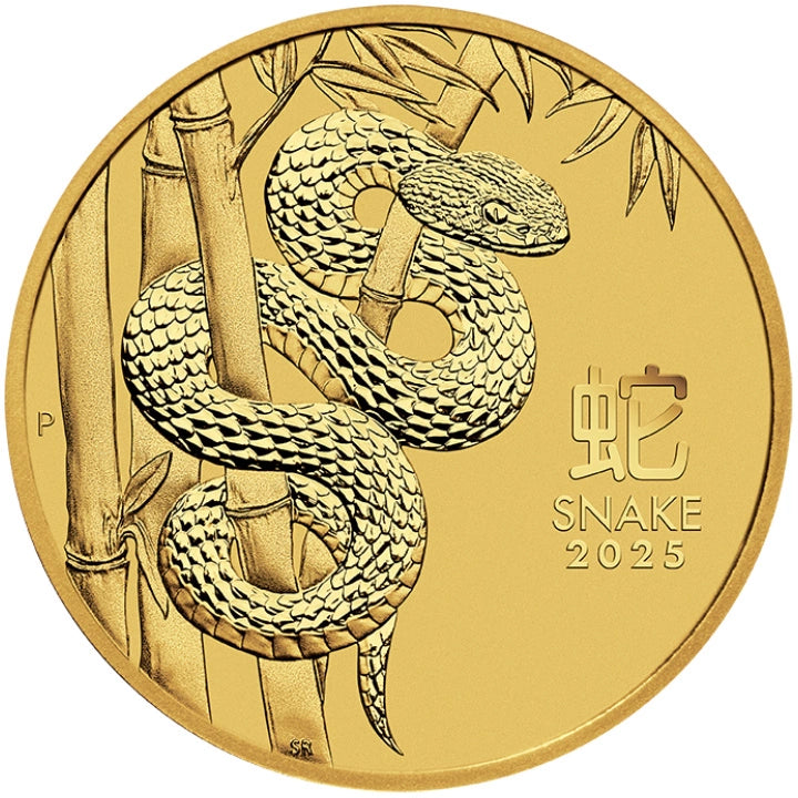 311.03 гр. (10 oz) – Златна Монета Австралийски Лунар III – Година на Змията 2025