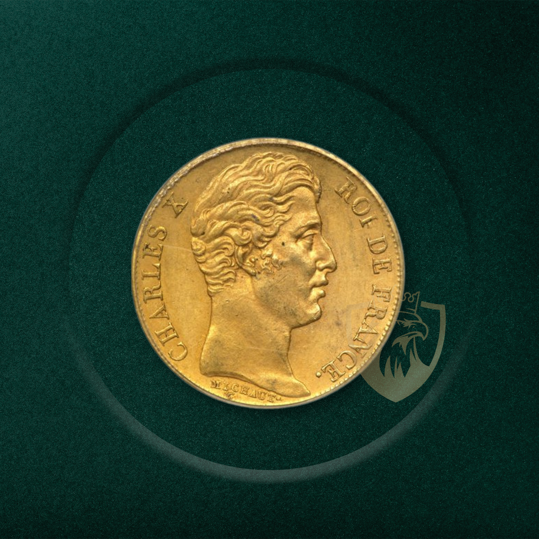 6.45 гр. – Златна Монета 20 Френски Франка – Шарл X (1825–1830)