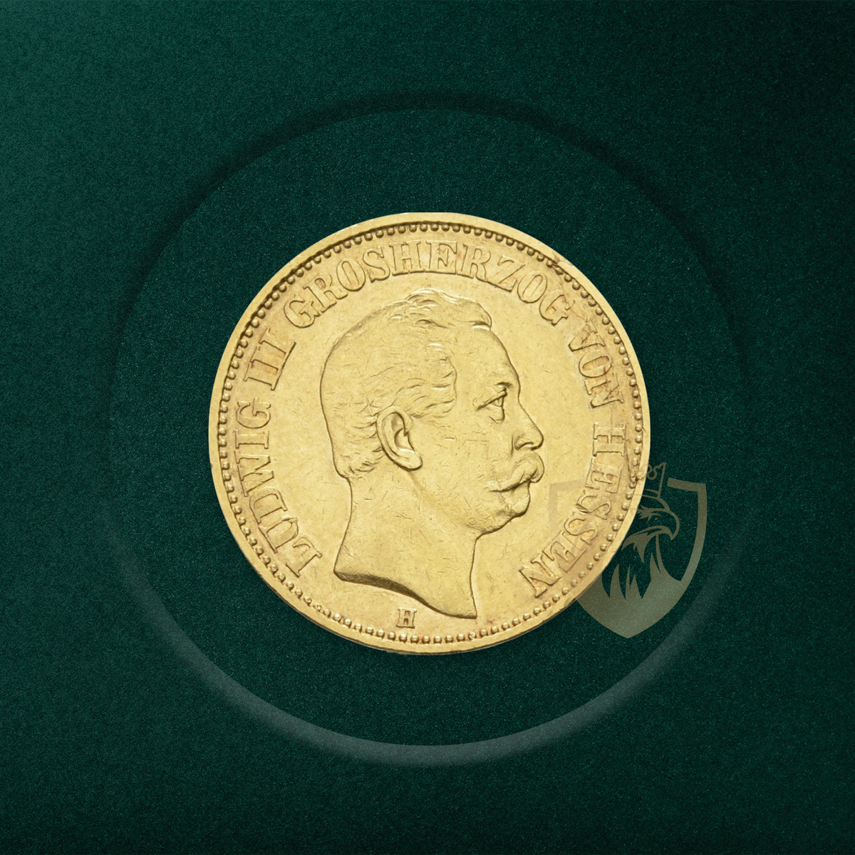 20 Златни Марки „Лудвиг III Велик Херцог на Хесен“ (Ludwig III of Hesse) – Германска Империя (1872 - 1874)