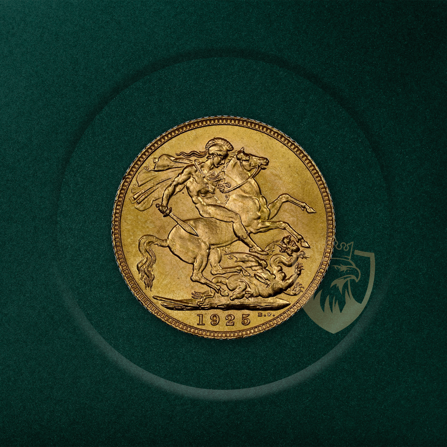 3.99 гр. – 1/2 Златен Суверен – Крал Джордж V (1911–1932)