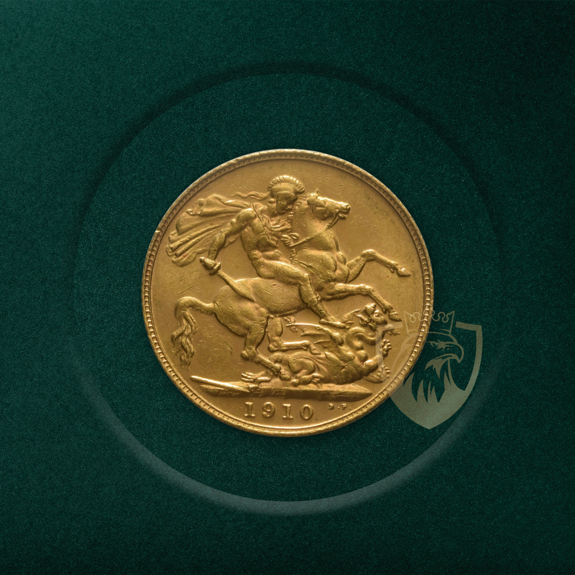 3.99 гр. – 1/2 Златен Суверен – Крал Едуард VII (1902–1910)