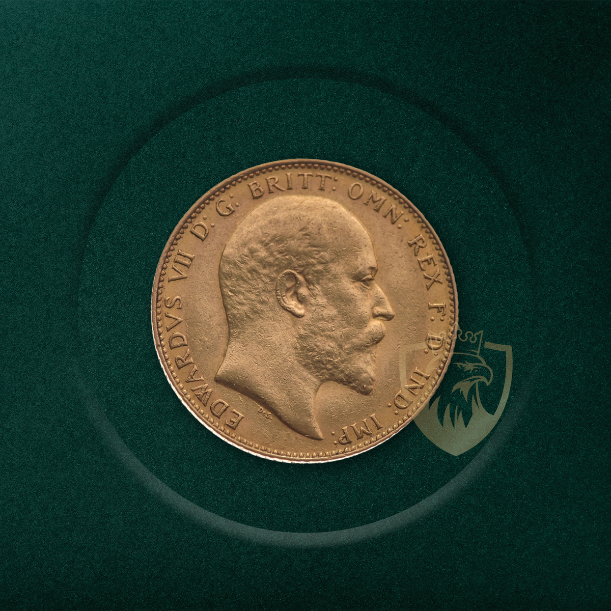7.98 гр. – 1 Златен Суверен – Крал Едуард VII (1902–1910)
