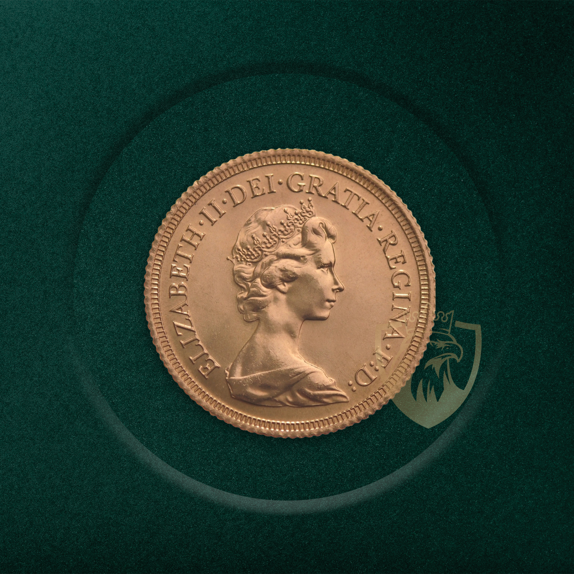 7.98 гр. – 1 Златен Суверен – Кралица Елизабет II (с Корона), 1974–1984